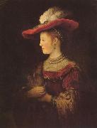 REMBRANDT Harmenszoon van Rijn Portrait of Saskia van Uylenburch china oil painting artist